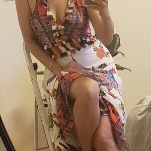 Anthropology maxi dress, size M, multi color